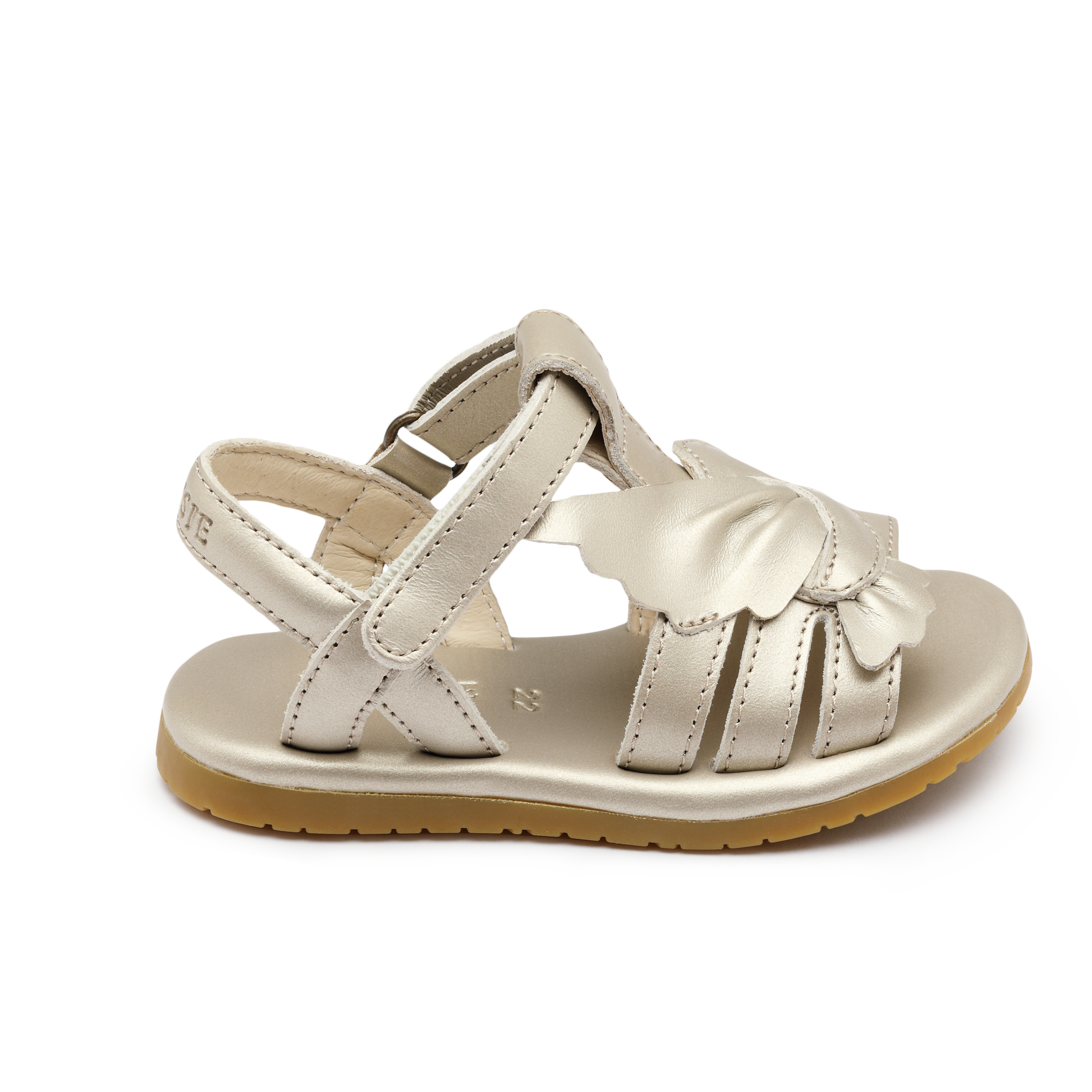 Donsje Tiyola Sandals Dove - Off White Metallic Leather