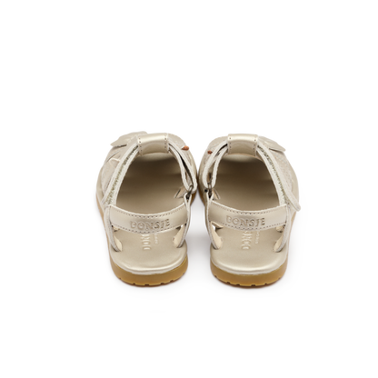 Donsje Tiyola Sandals Dove - Off White Metallic Leather