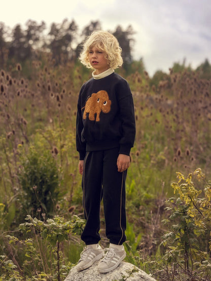 Mini Rodini Mammoth Chenille Sweatshirt - Black