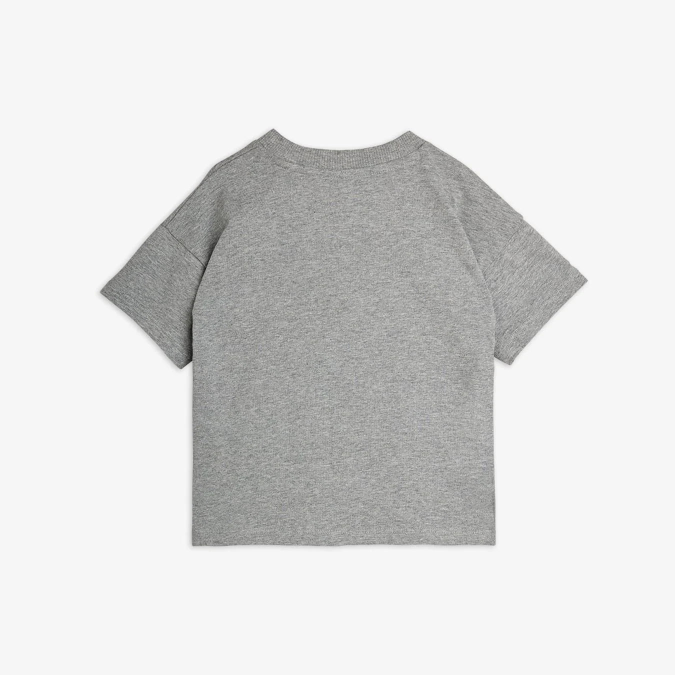 Mini Rodini Panther Patch Short Sleeve Tee - Grey