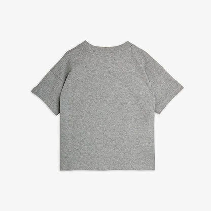 Mini Rodini Panther Patch Short Sleeve Tee - Grey
