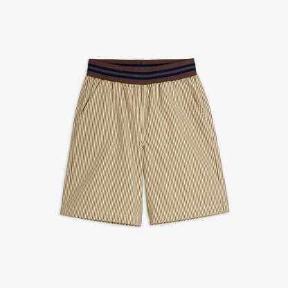 Mini Rodini Poplin Yd Woven Shorts - Brown