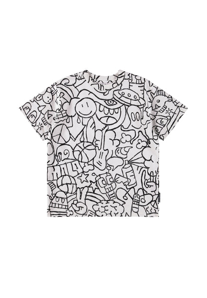 Molo Rodney Short Sleeve T-shirt - Net Doodle