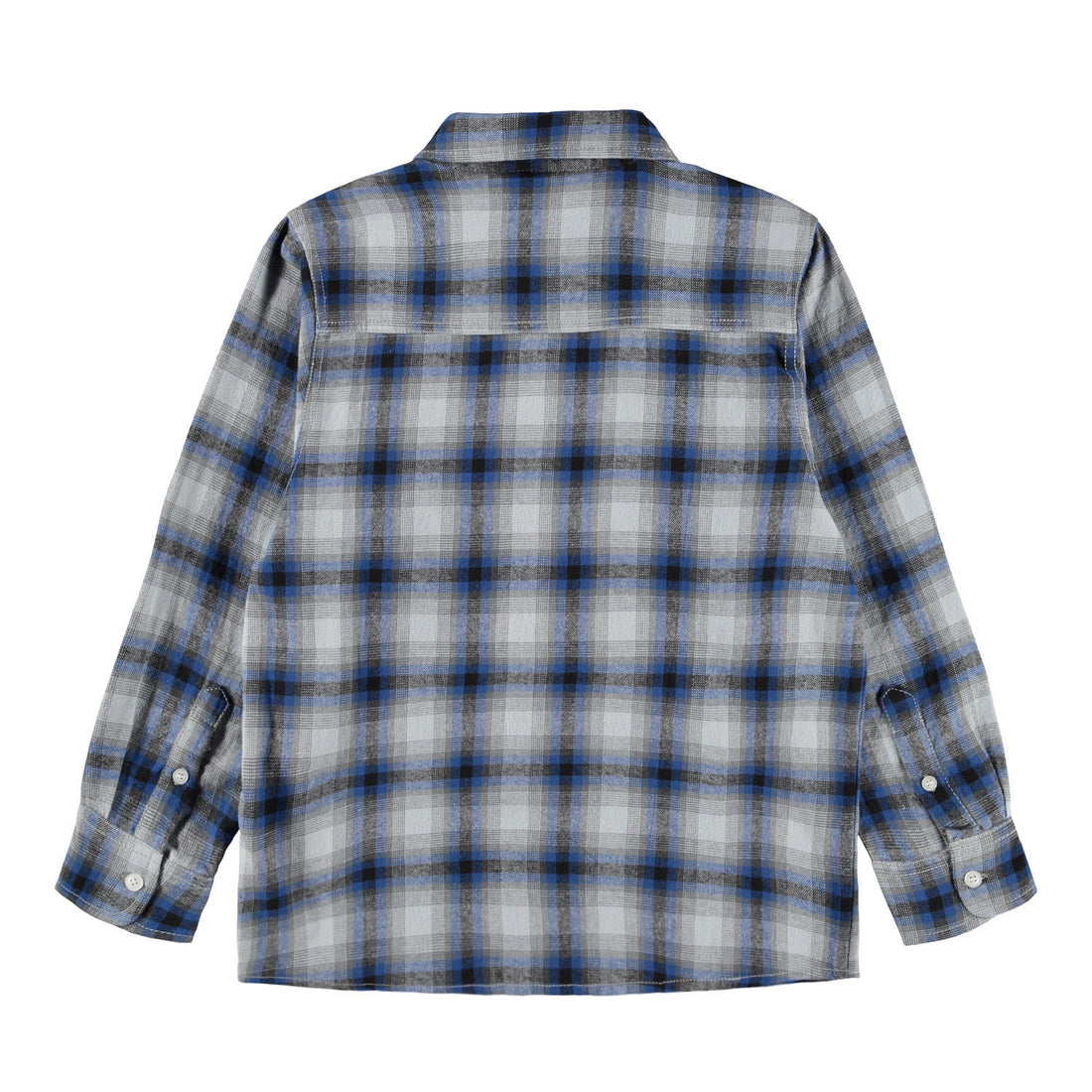 Molo Rozzy Long Sleeve Shirt - Moon Blue Check