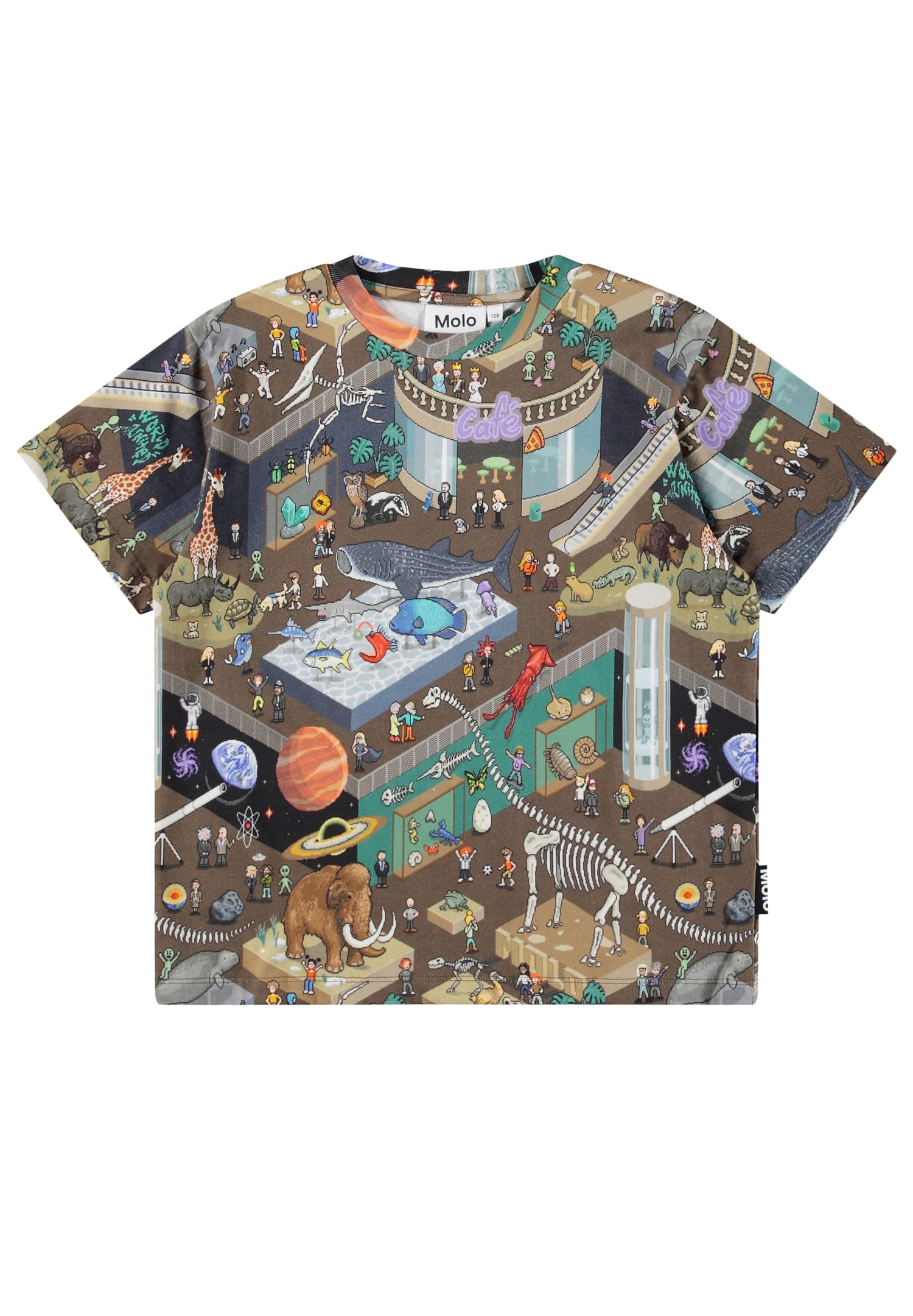 Molo Riley Short Sleeves T-Shirt- Pixeleum