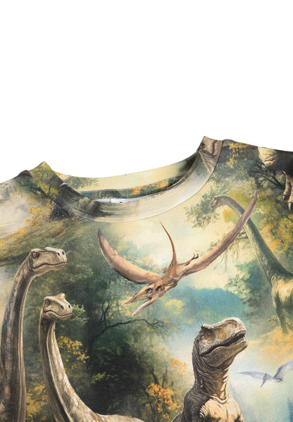 Molo Ralphie Short Sleeves T-Shirt- Dino Harmony