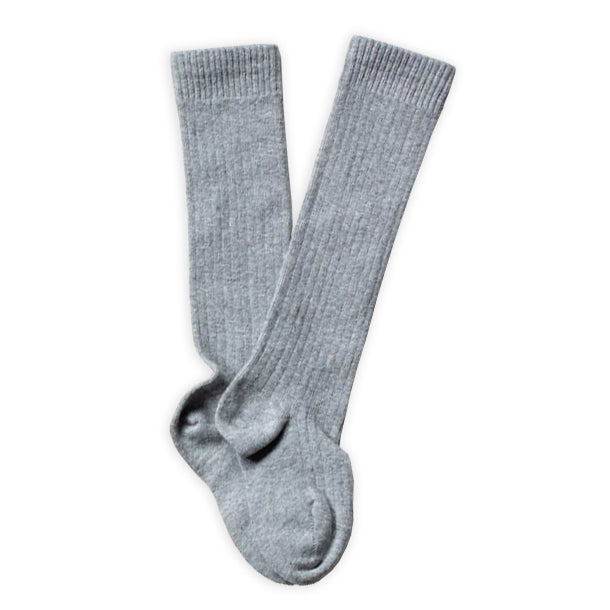 The Simple Folk The Ribbed Sock - Gray Melange