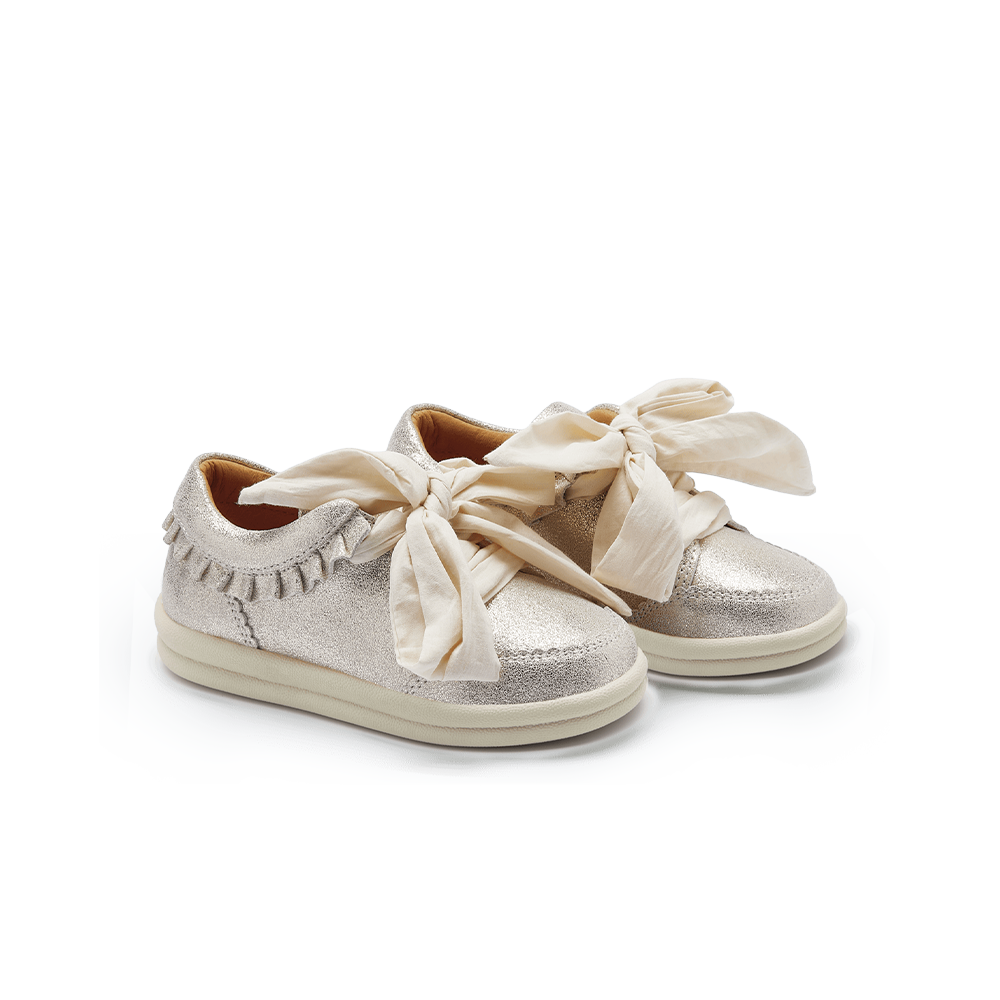 Donsje Lexley Sneakers - Silver Metallic Leather