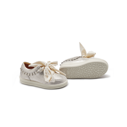 Donsje Lexley Sneakers - Silver Metallic Leather