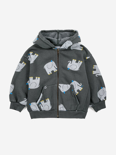 Bobo Choses The Elephant All Over Zipped Hoodie