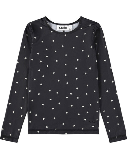 Molo Rasha Long Sleeve Top - Confetti Black