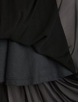 Mini Rodini Bat Flower Tulle Skirt - Black