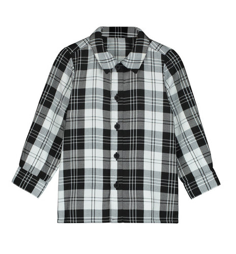 Little Creative Factory Punk Overshirt - White & Black