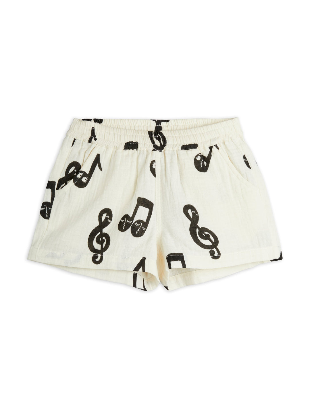 Mini Rodini Note AOP Muslin Shorts