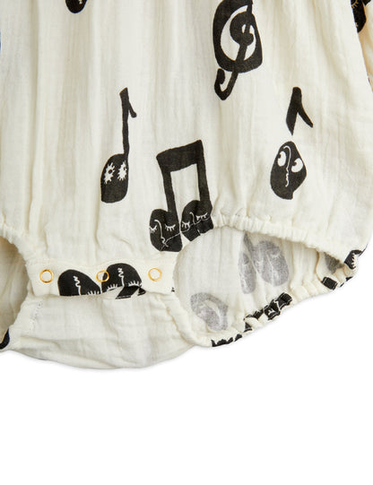 Mini Rodini Notes AOP Muslin Body