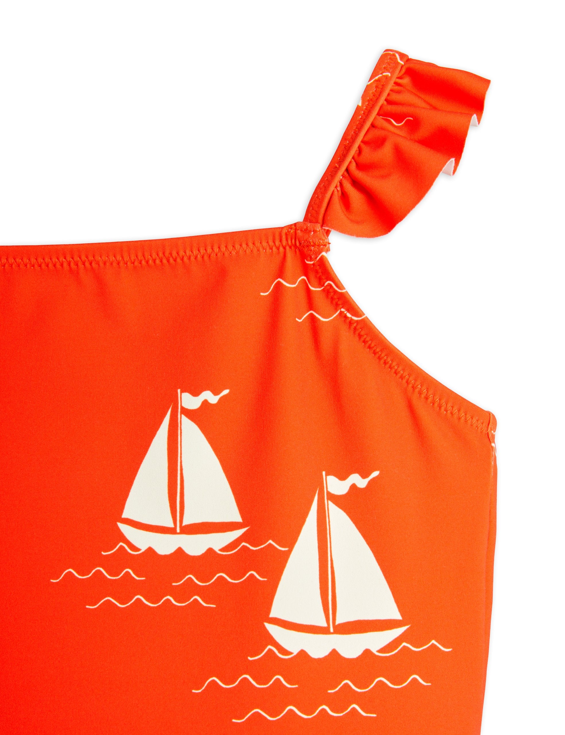 Mini Rodini Sailing Boats AOP Skirt Swimsuit