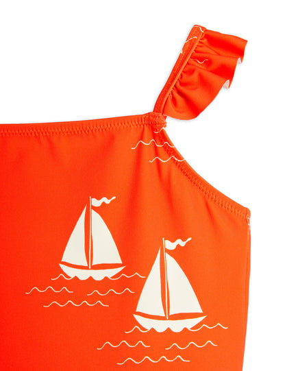 Mini Rodini Sailing Boats AOP Skirt Swimsuit