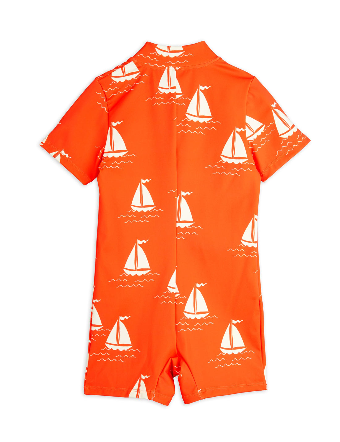 Mini Rodini Sailing Boats AOP Short Sleeve UV Suit