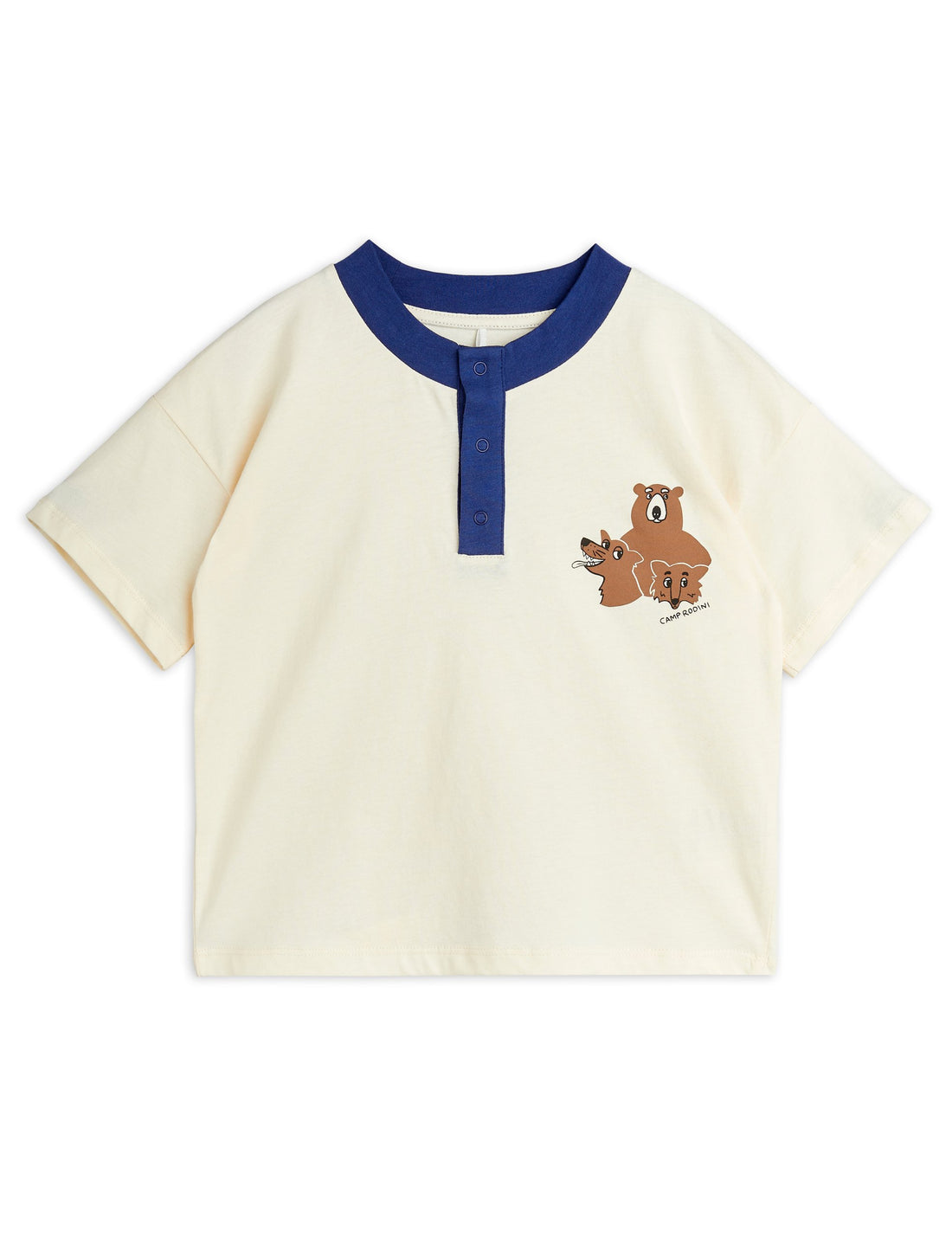 Mini Rodini Camp Rodini SP Short Sleeve Grandpa - Off White
