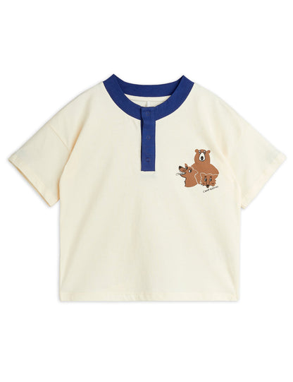 Mini Rodini Camp Rodini SP Short Sleeve Grandpa - Off White