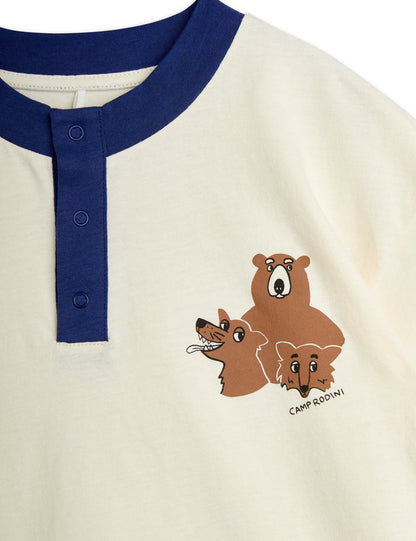 Mini Rodini Camp Rodini SP Short Sleeve Grandpa - Off White