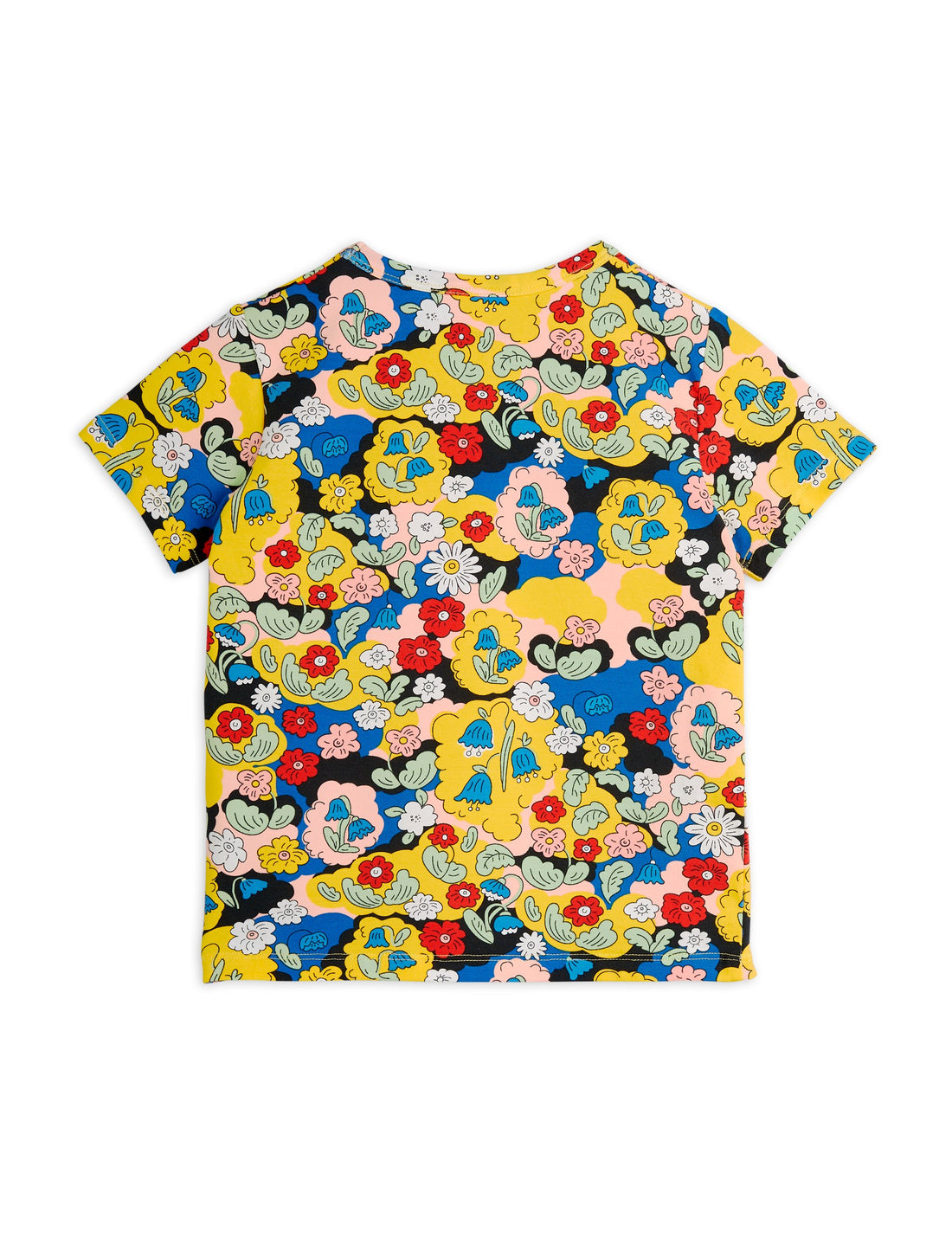Mini Rodini Flowers All Over Print Short Sleeve Tee - Multi