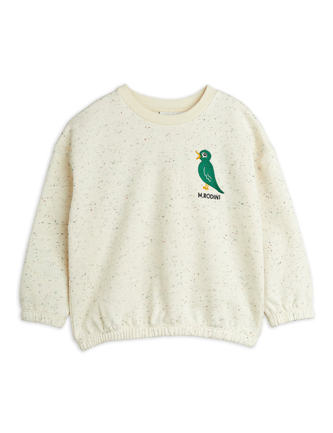 Mini Rodini Bird Embroidery Neps Sweatshirt - Off White