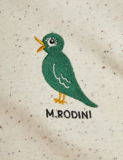 Mini Rodini Bird Embroidery Neps Sweatshirt - Off White