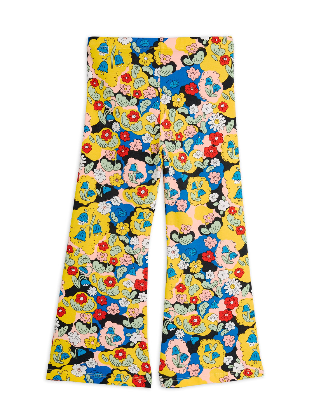 Mini Rodini Flowers All Over Print Flared Trousers - Multi