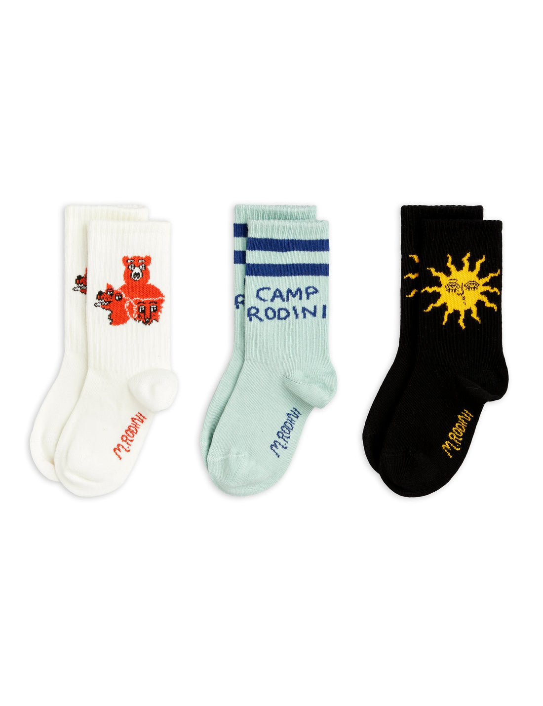 Mini Rodini Camp Rodini 3-Pack Socks - Multi