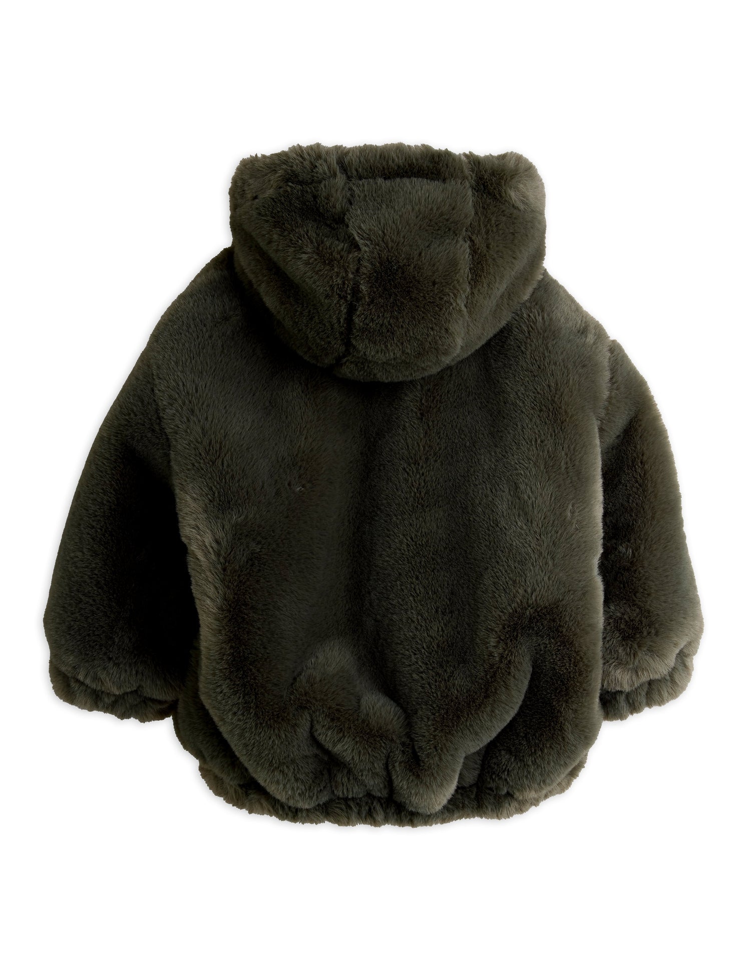 Mini Rodini Ritzratz Patch Faux Fur Jacket -