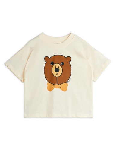 Mini Rodini Bear Sp Short Sleeve Tee - Off White