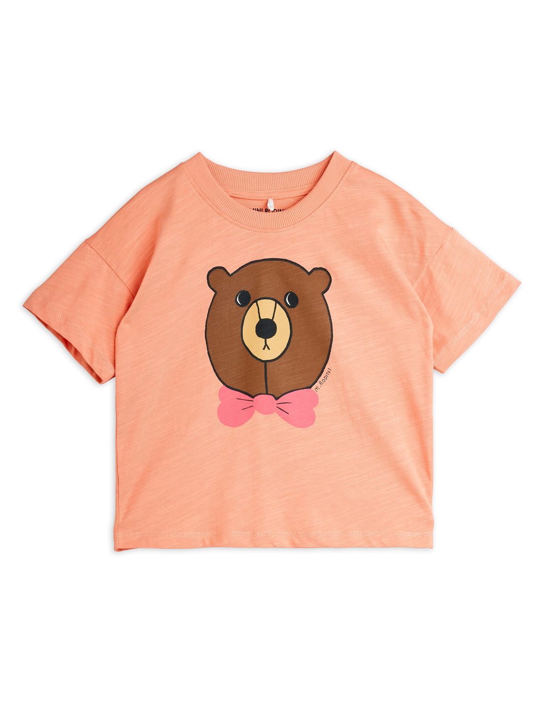 Mini Rodini Bear Sp Short Sleeve Tee - Pink