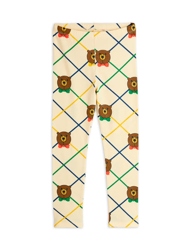 Mini Rodini Bear Check All Over Print Leggings -