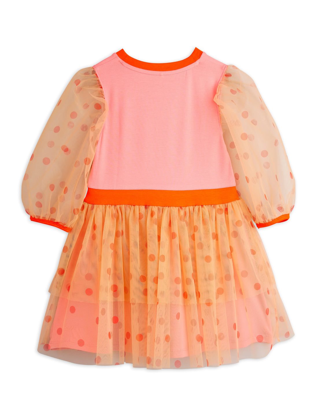 Mini Rodini Dotted Tulle Dress - Pink