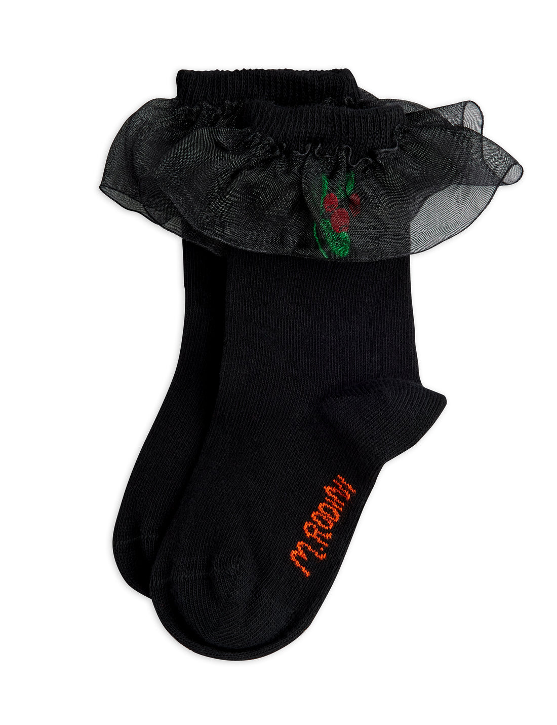 Mini Rodini Lingonberry Frill Socks - Black