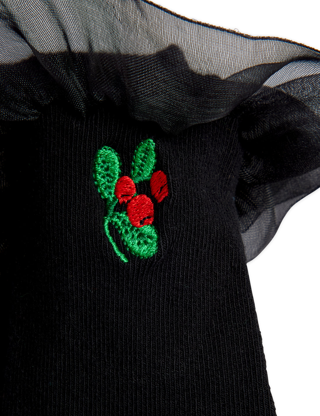 Mini Rodini Lingonberry Frill Socks - Black