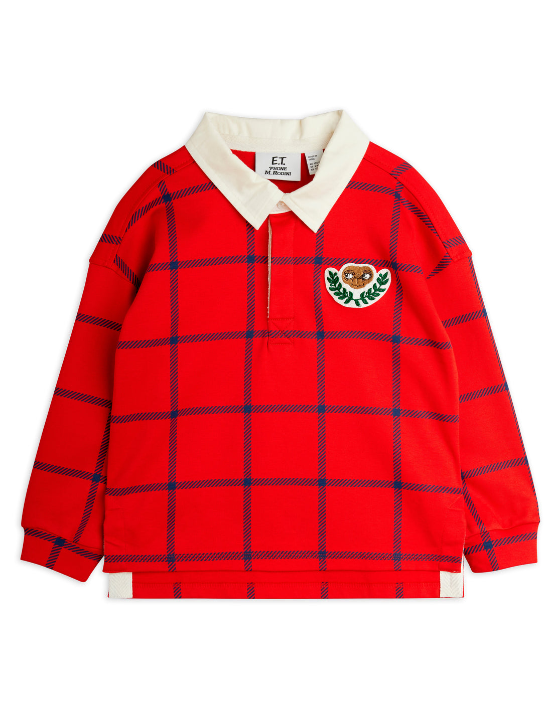 Mini Rodini E.T Patch Rugby Shirt - Red