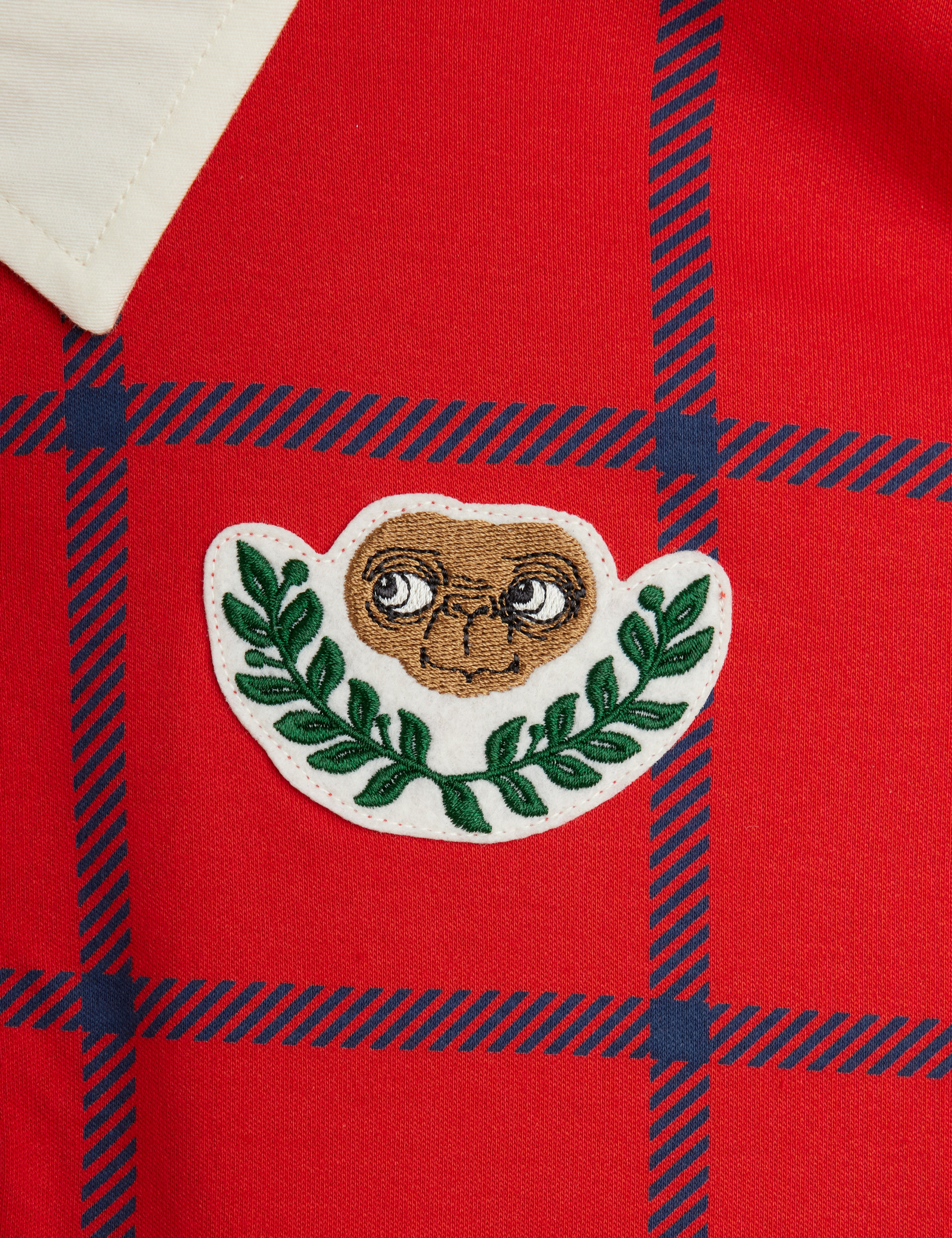 Mini Rodini E.T Patch Rugby Shirt - Red