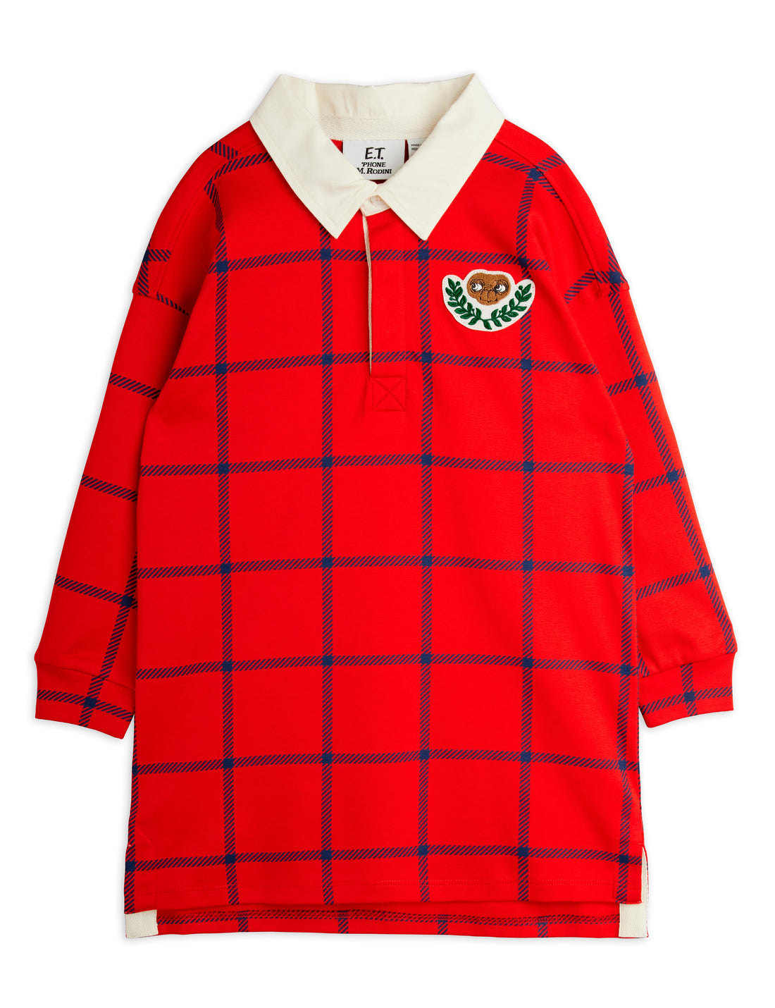 Mini Rodini E.T Patch Rugby Dress - Red
