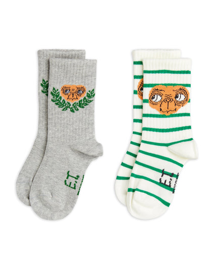 Mini Rodini E.T 2-Pack Socks - Multi