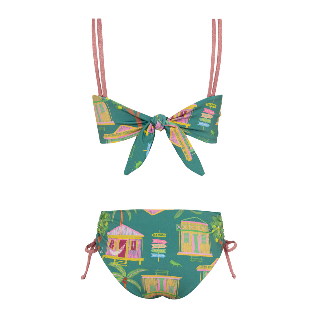 Pepita &amp; Me Jess Bikini - Casitas Isleñas Verde