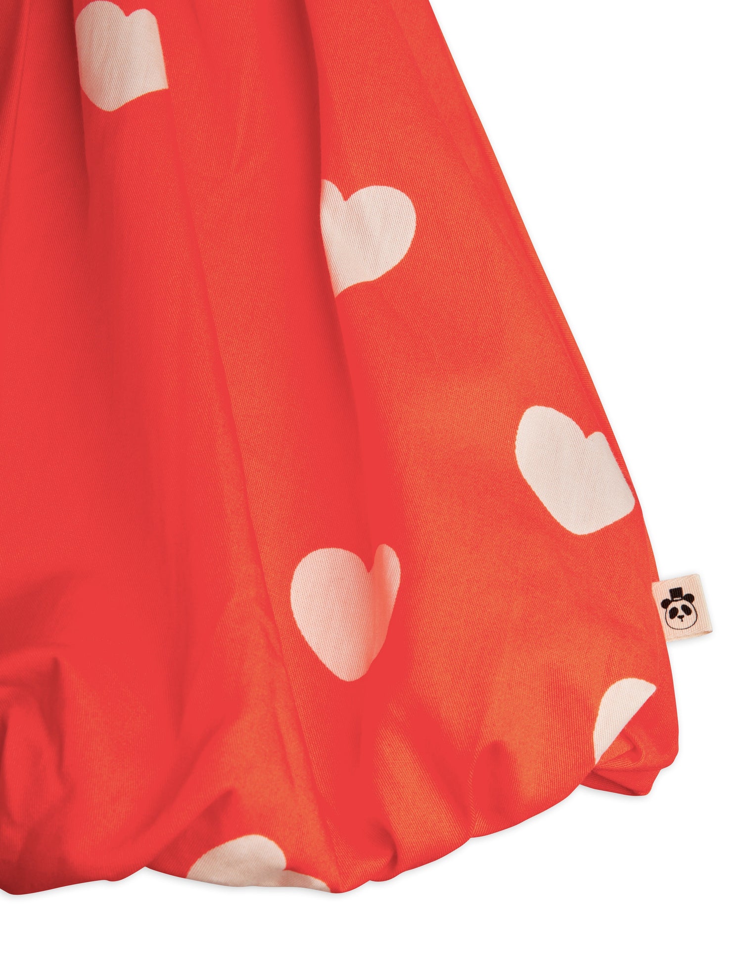 Mini Rodini Hearts All Over Print Woven Balloon Skirt - Red