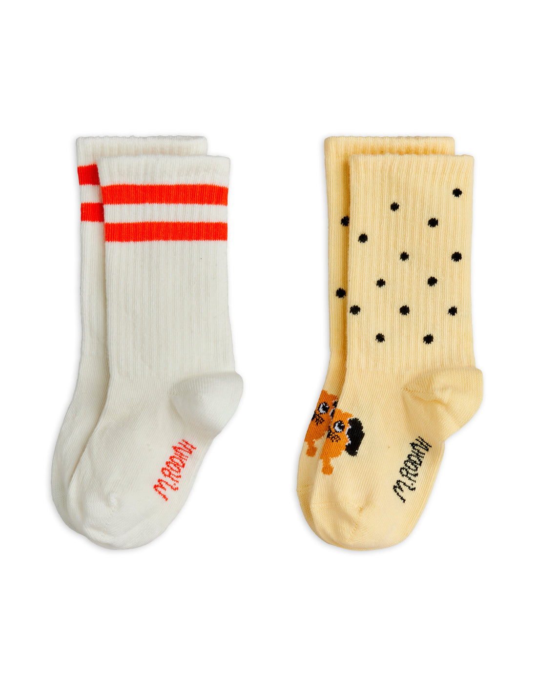 Mini Rodini Doggie 2-Pack Baby Socks - Multi
