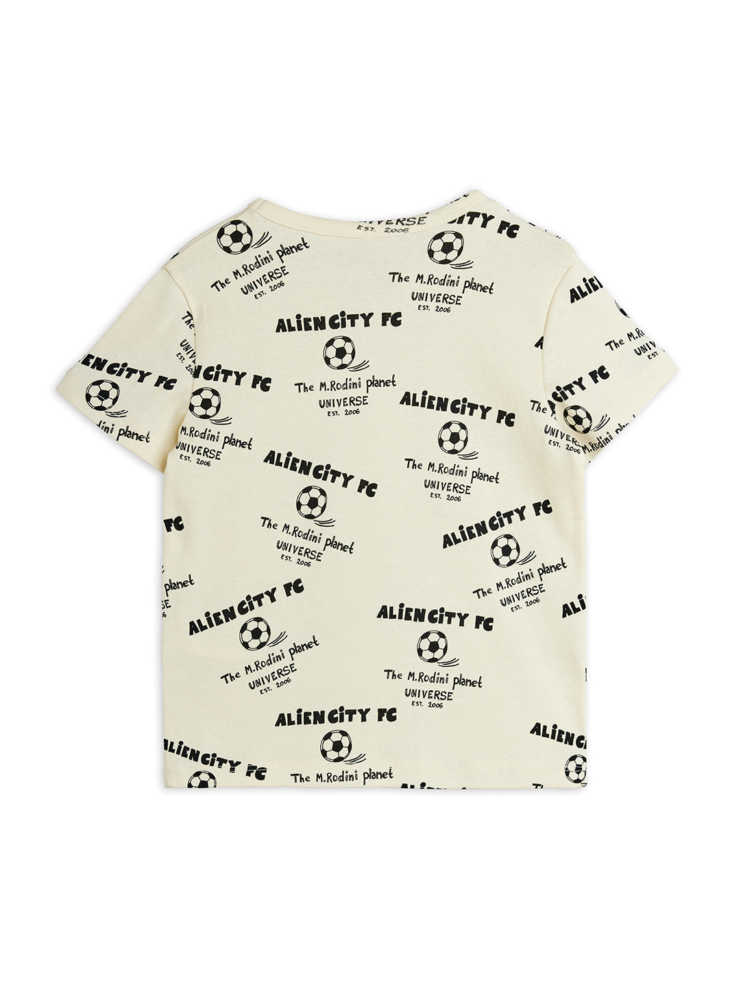 Mini Rodini Alien City AOP Short Sleeve Tee - White