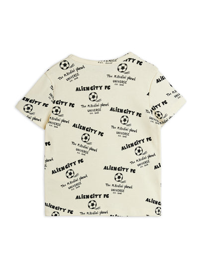 Mini Rodini Alien City AOP Short Sleeve Tee - White
