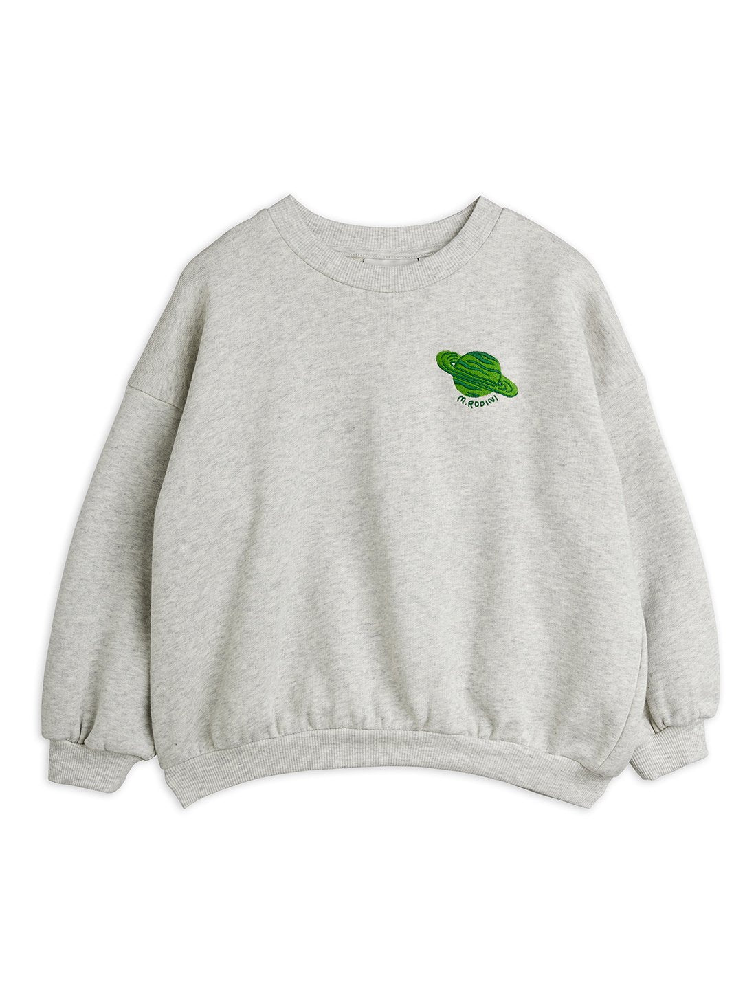 Mini Rodini Planet Embroidered Sweatshirt - Grey Melange