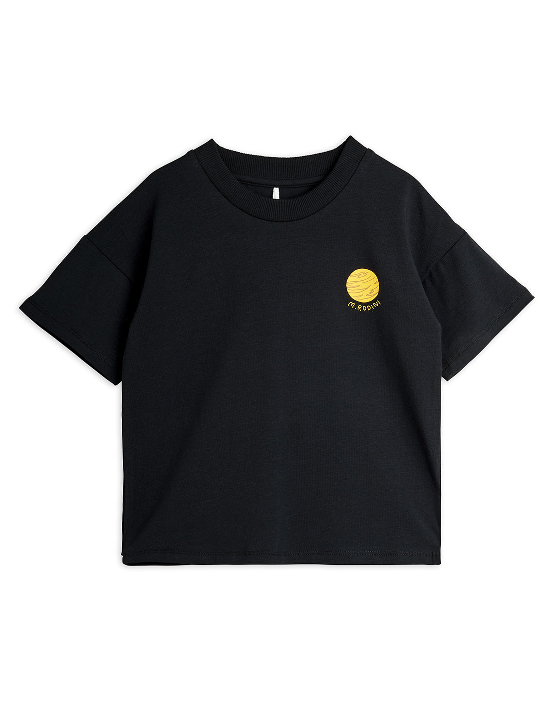 Mini Rodini Planet Sp Short Sleeve Tee - Black