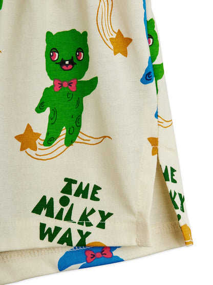 Mini Rodini Aliens All Over Print Shorts - Off White