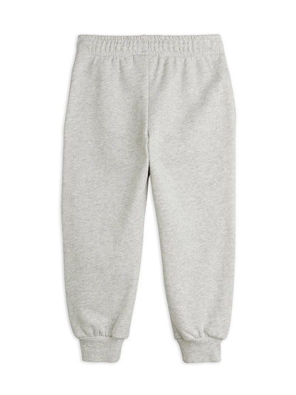Mini Rodini Planet Embroidered Sweatpants - Grey Melange